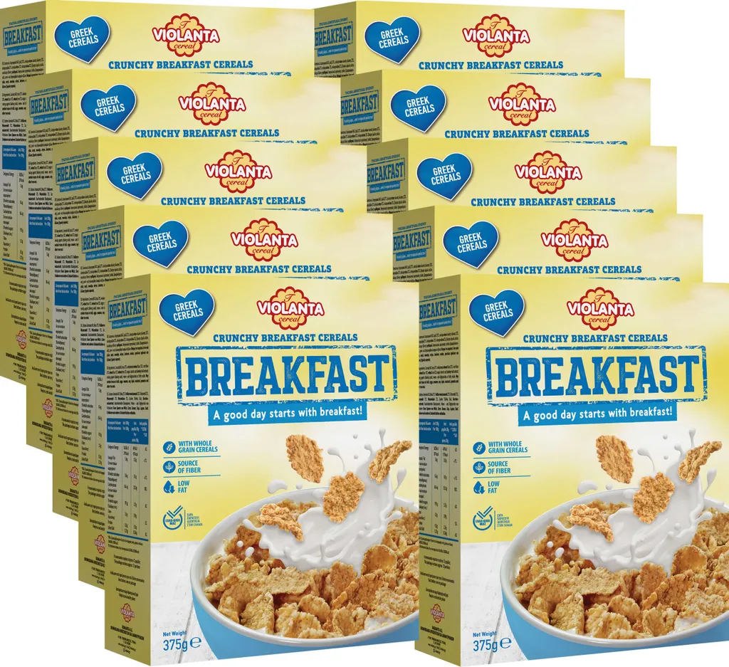 Violanta Cookies S.A. Crispy whole grain breakfast cereal 3700g from Greece 3700g