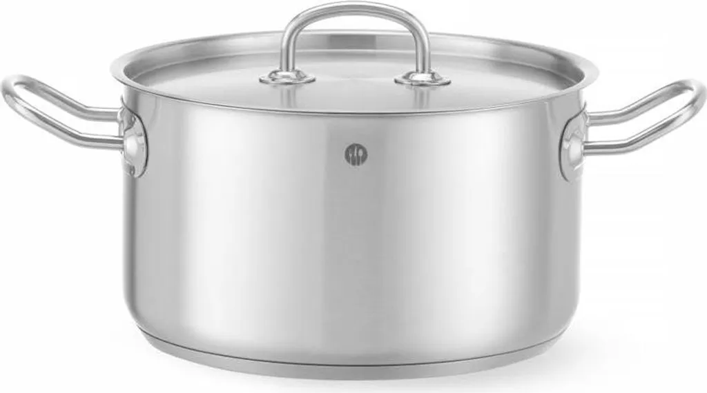 Markenlos Cookware with lid - 6L - Ø240x(H)135 mm - Sandwich base for induction cooking