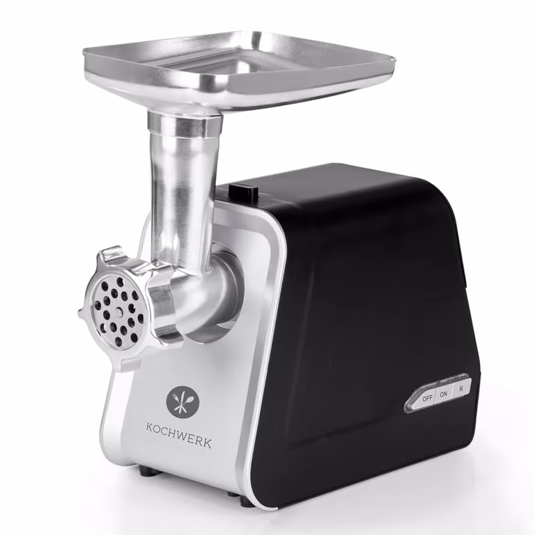 Kochwerk 4-in-1 meat grinder - processes up to 2000g/min - 1600W - silver/black