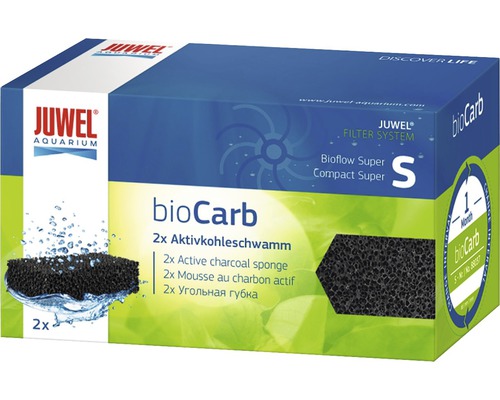 Charcoal sponge JUWEL Bioflow/Com bioCarb S 2 pieces