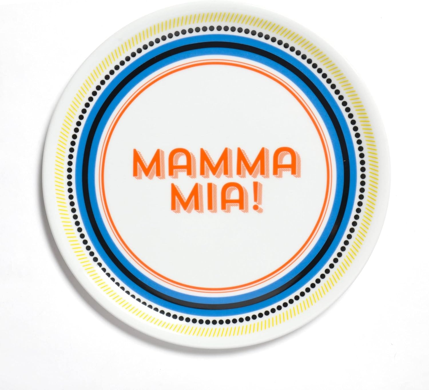 BITOSSI HOME Guest Pizza Plate, Mamma MIA
