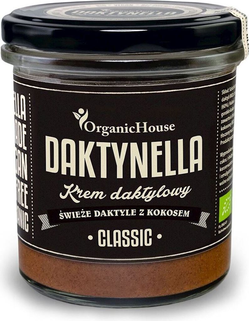 ORGANICHOUSE COCONUT AND DATE CREAM CLASSIC GLUTEN-FREE 280 g - HOUSE (DACTYNELLA)