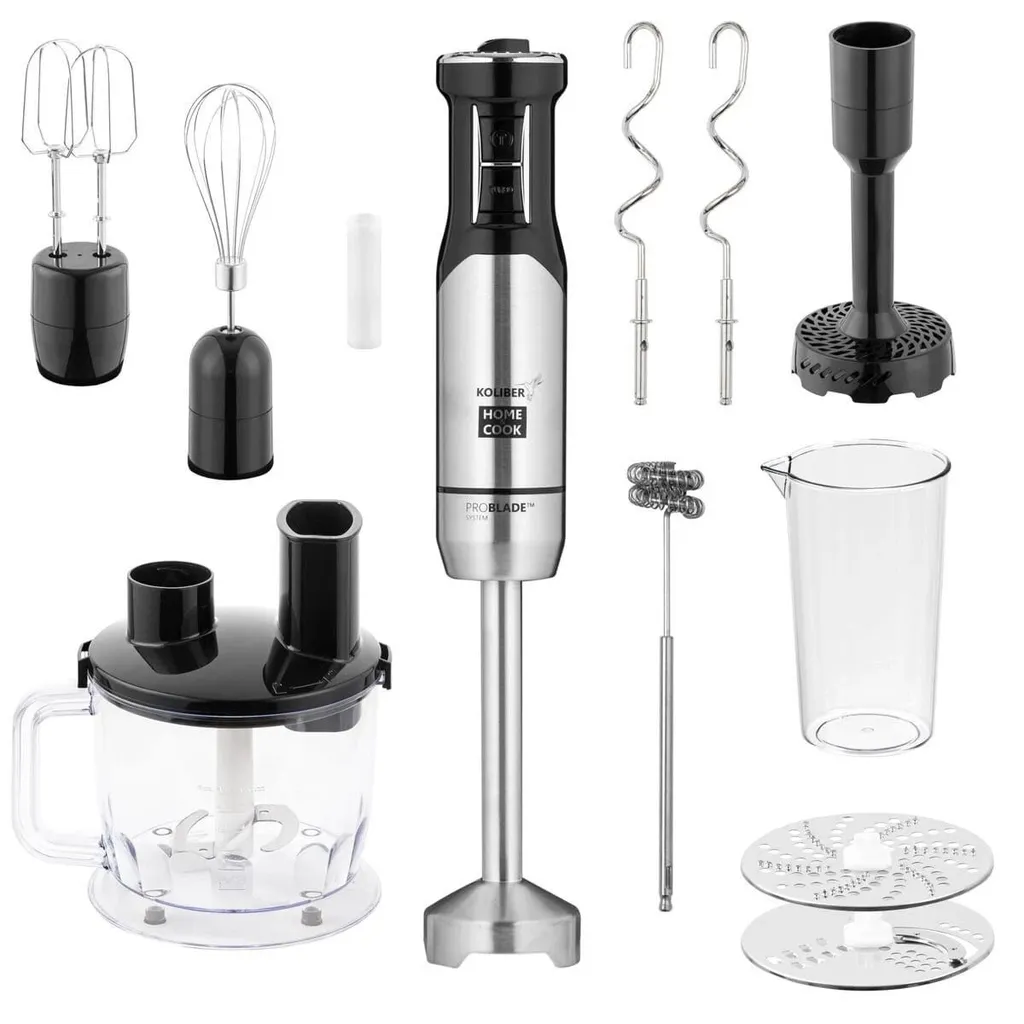 Koliber ROTOMAX X-1400-W PRO Hand Blender Set XXL 14in1 Blender with 1.5L Chopper, Vegetable Grater and Potato Masher