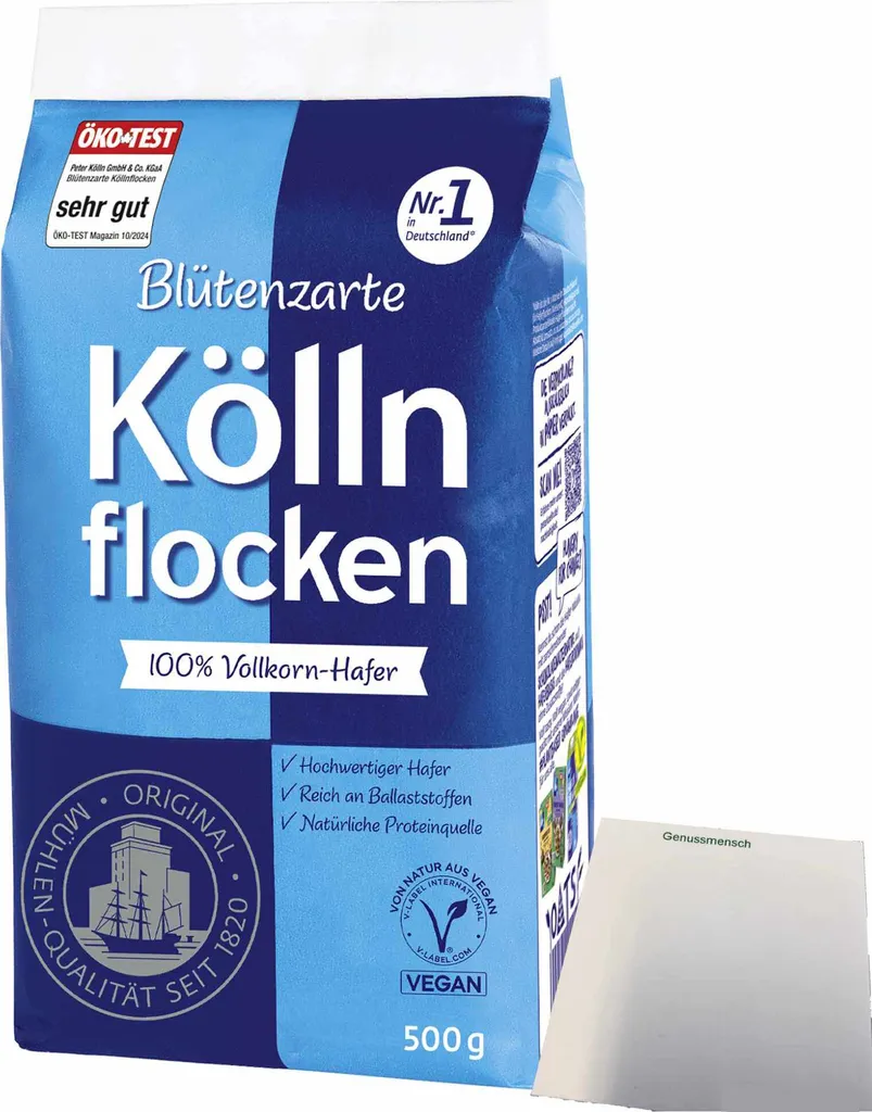Kölln Blütenzarte Kölln flakes (500g pack) + usy block