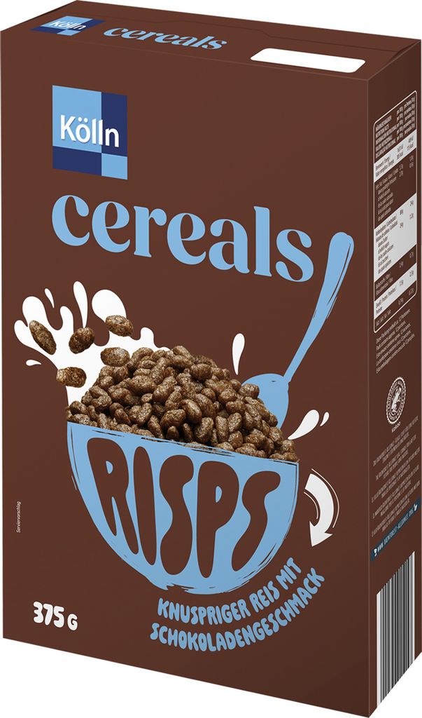 Kölln Cereals RISPS Chocolate, 7x375g Value Pack