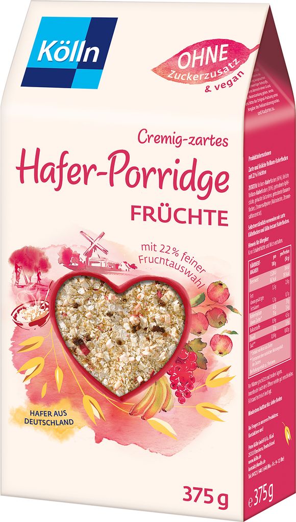 Kölln oat porridge fruits 6x375g savings package