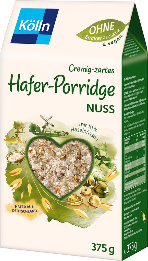 Kölln Oat Porridge Nut, 375g