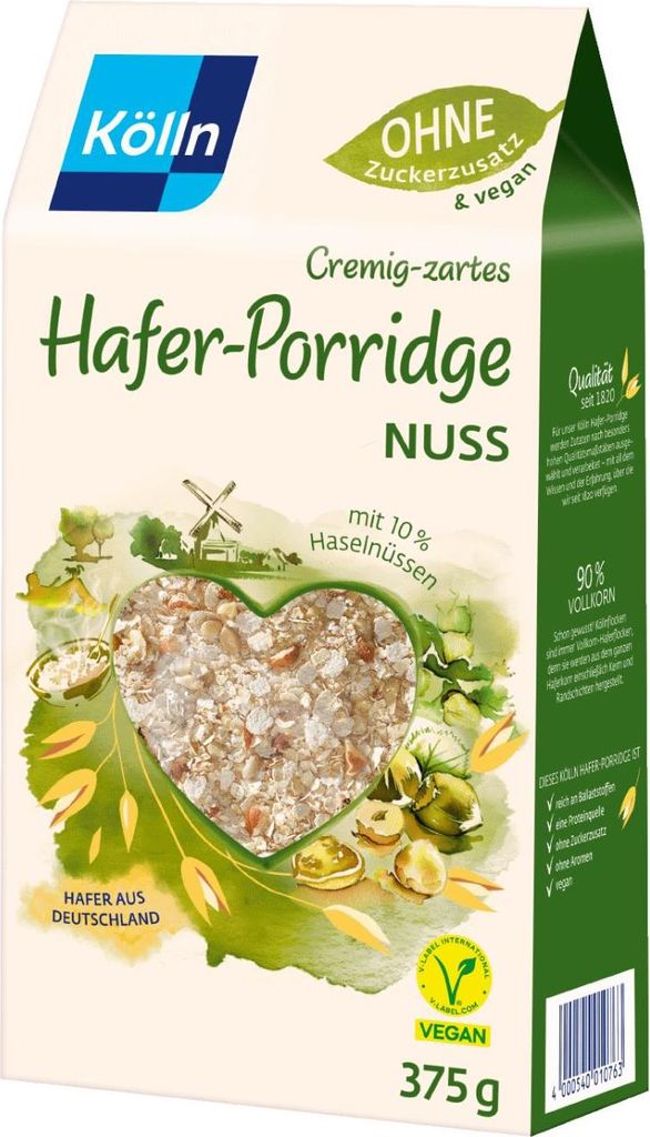 Kölln Oat Porridge Nuts 6x375g Savings Pack
