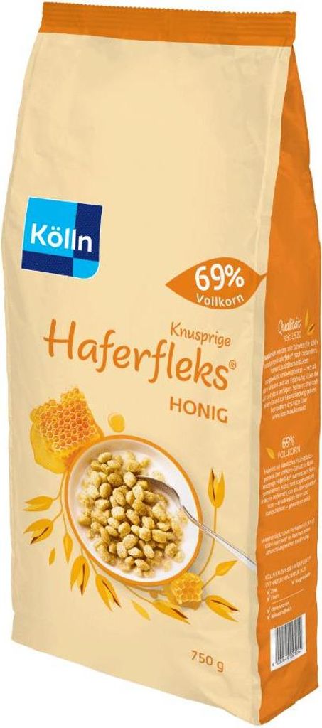Kölln Haferfleks® Honey 4x750g savings package 3000g