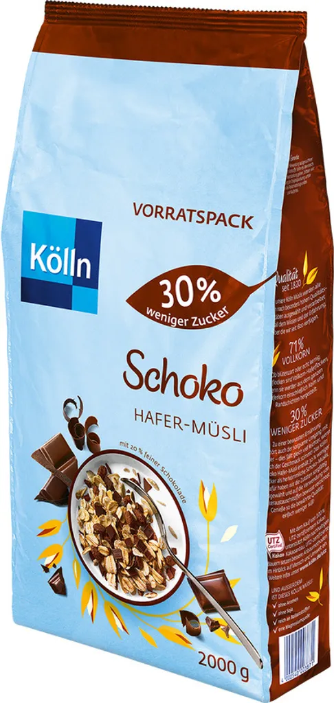 Kölln Chocolate Muesli 30% wt. sugar 2000 g