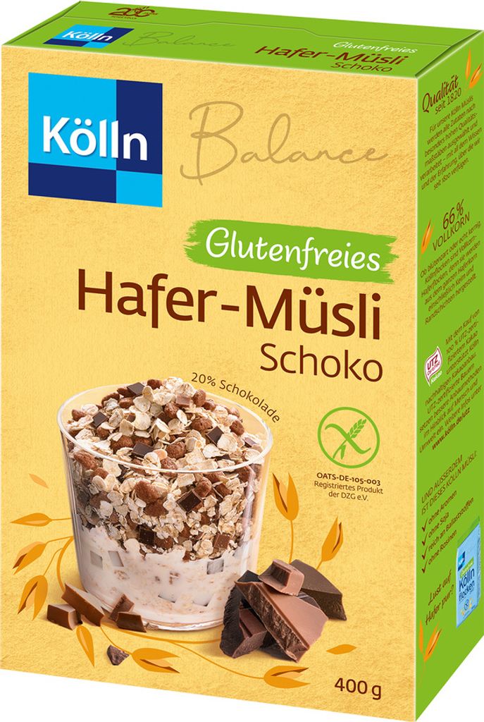 Kölln Chocolate Gluten-Free Muesli 400.0 g
