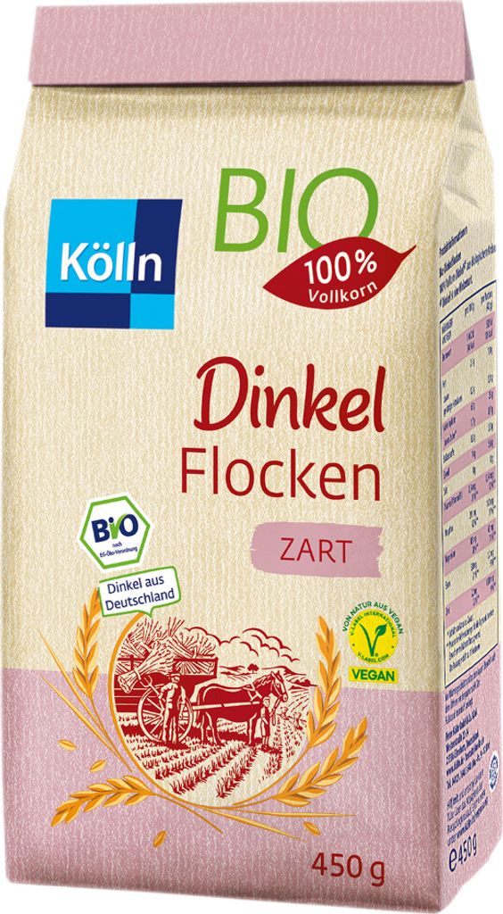 Kölln KöllnSpelt flakes tender 10x450g savings package