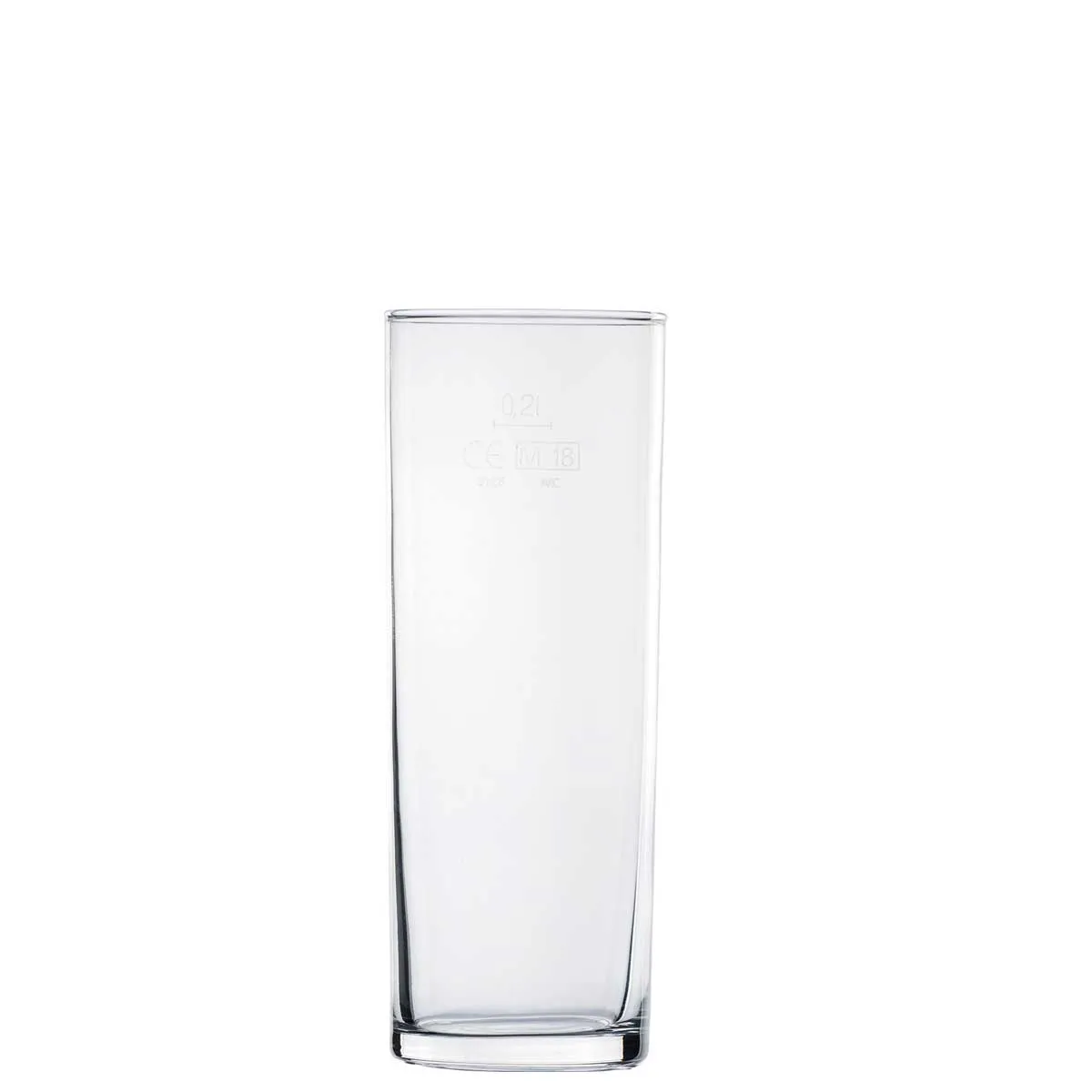 Cologne glass 24.5 cl with fill line 0.2 ltr. |-|, Contents: 245 ml, D: 54 mm, H: 144 mm, 12 sets