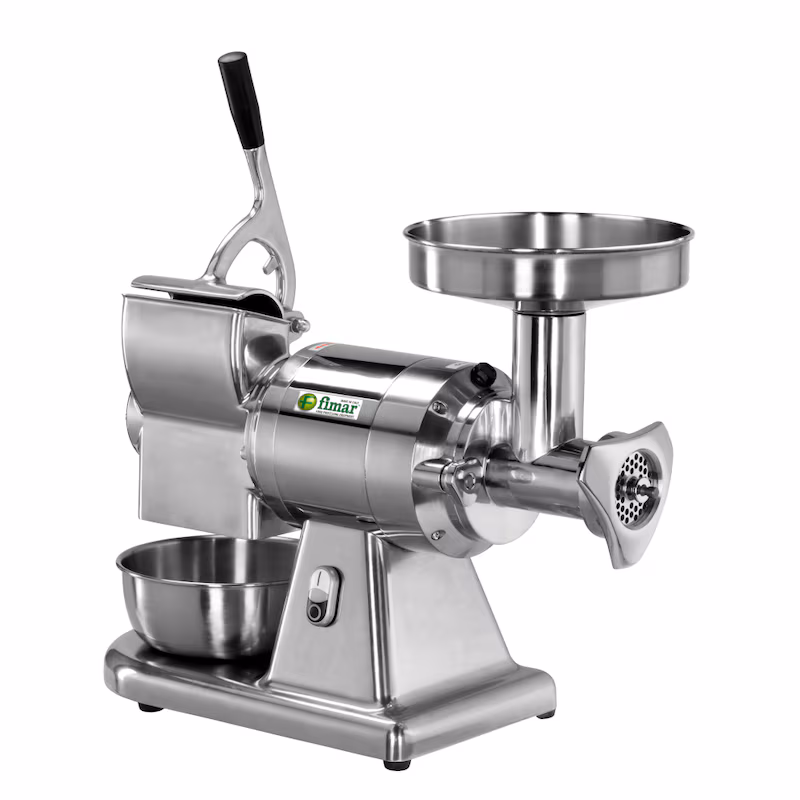 Combination meat grinder and cheese grater - FIMAR 12/AT - 160/40 kg/h - 400 V - stainless steel grinding mechanism