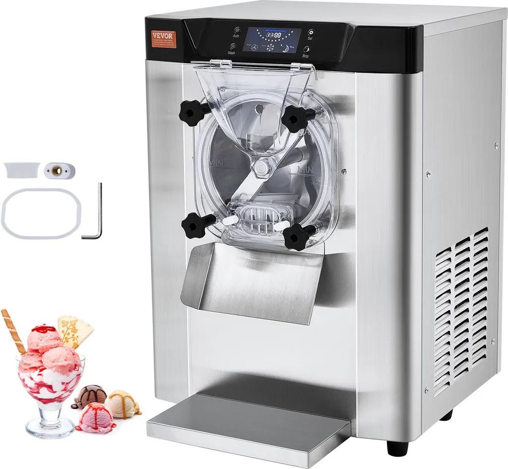Sweiko Commercial ice cream machine for hard portions, 12 l/h yield, single flavor