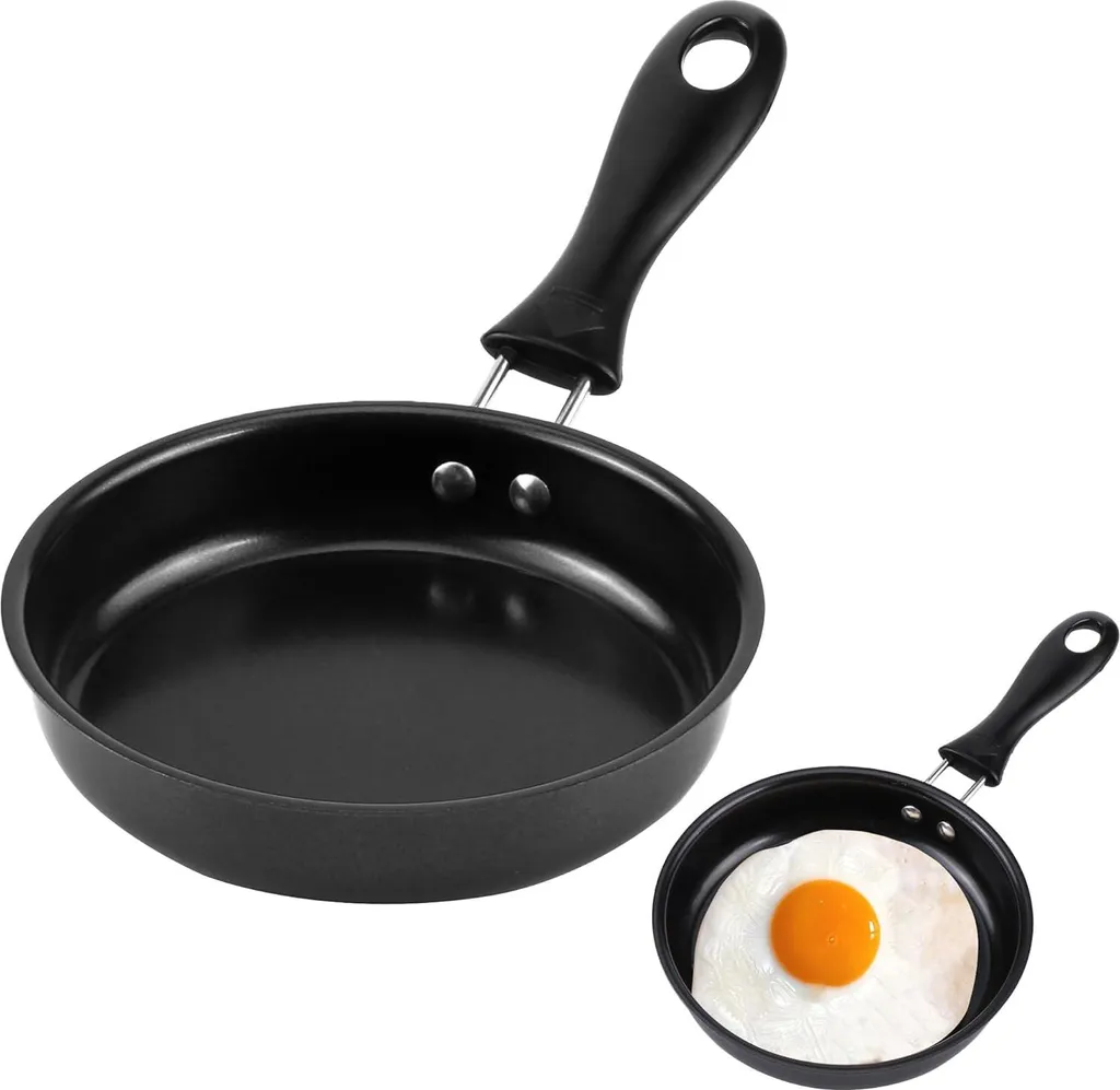 Markenlos Compact mini frying pan with non-stick coating for eggs, bacon and steaks