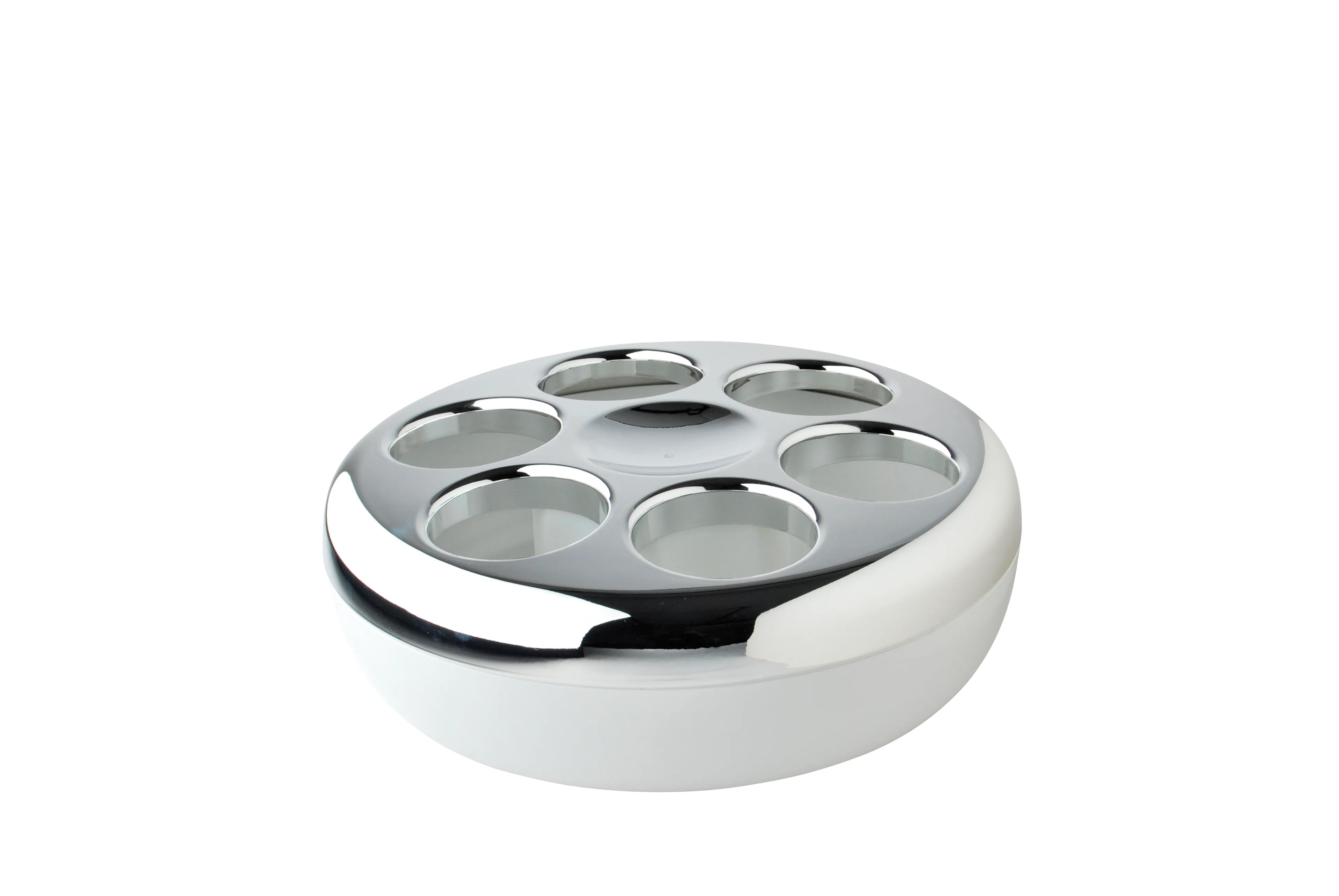 Helios Pure conference bottle cooler, chrome/white