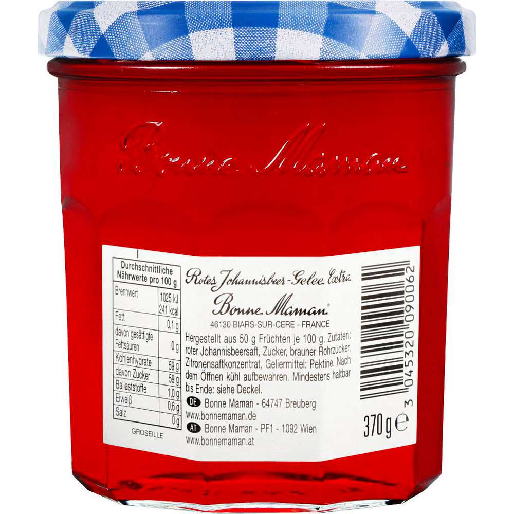 Bonne Maman Konfitüre Gelee, Rote Johanisbeere