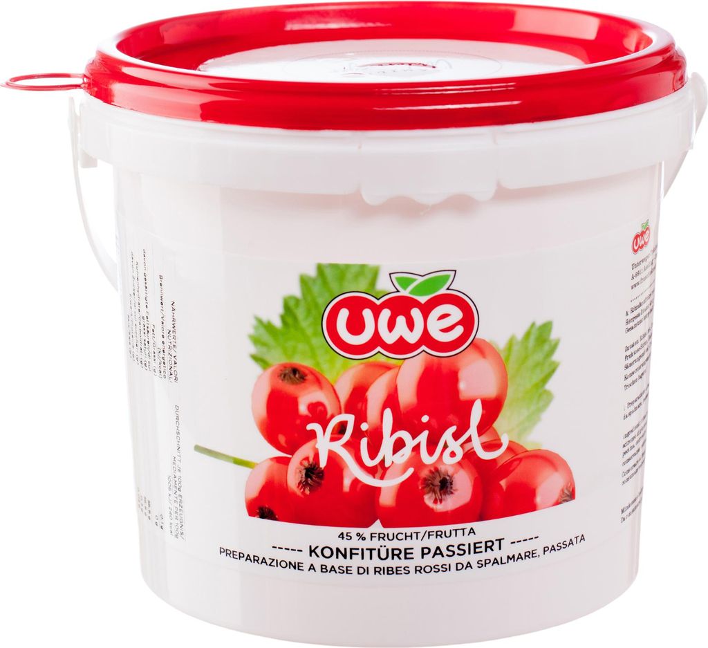 Unterweger Konfitüren UWE Redcurrant jam, pureed, 2000g from Unterweger Jams UWE