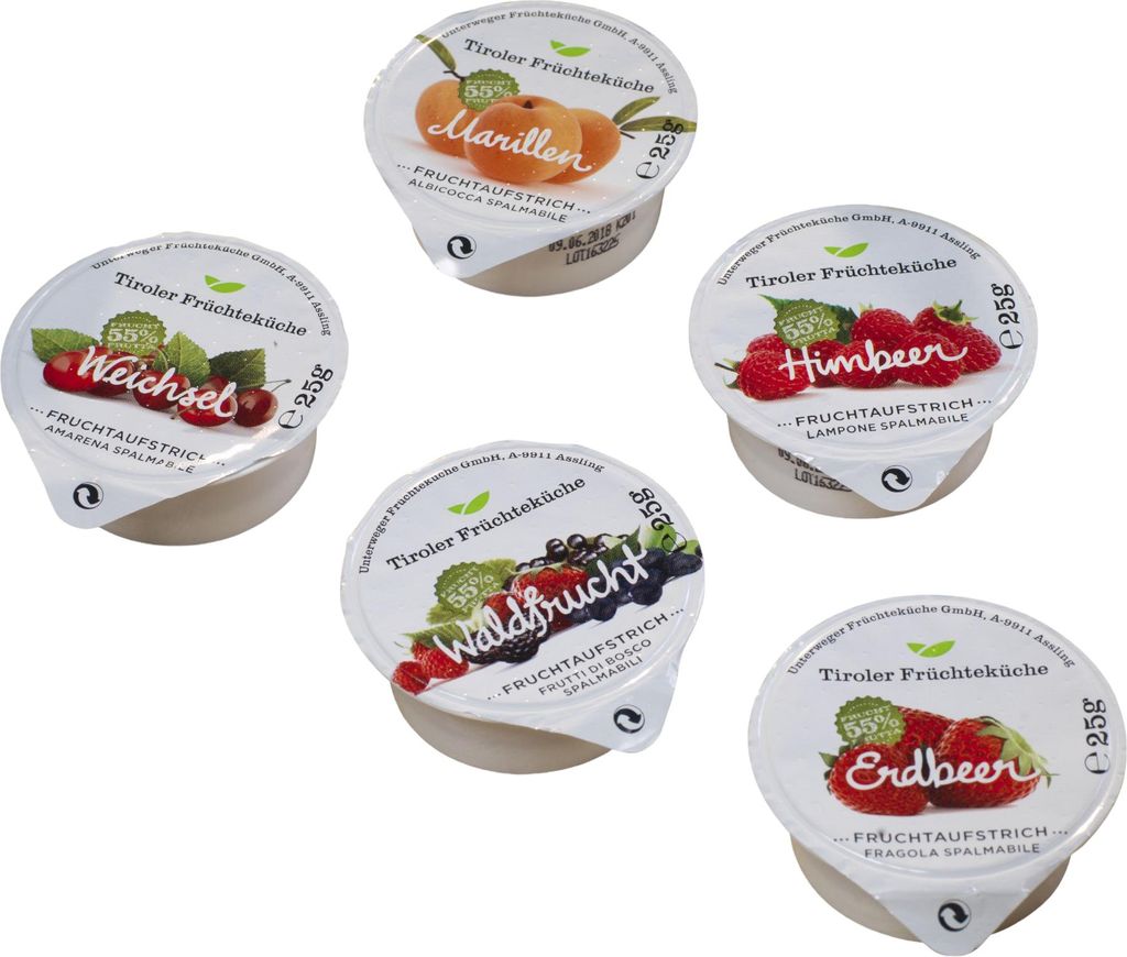 Unterweger Konfitüren UWE TFK Jam Portions 80x25g from Unterweger Jams UWE