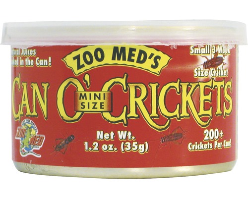 Preserved crickets ZOO MED Can O Crickets Mini Size (200/can) 35 g