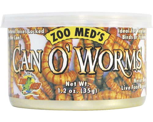 Preserved mealworms ZOO MED Can O Worms (300 worms/can) 35 g