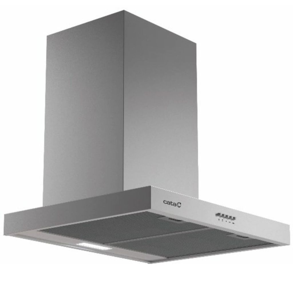 Conventional chimney Cata S PLUS 7010 x 70 cm, silver-colored