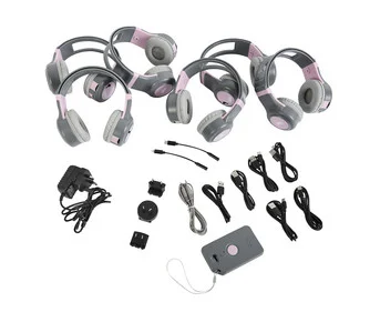 "ClassCast" headphone set with transmitter