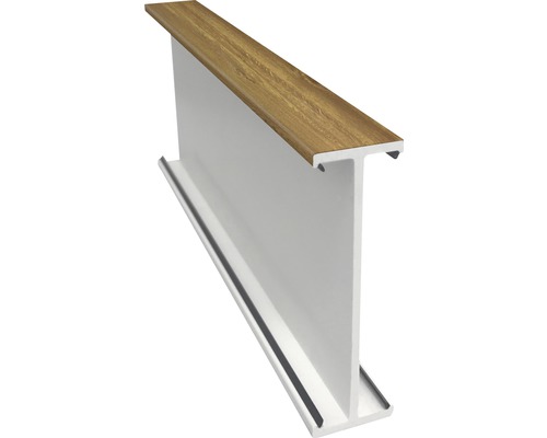 Coupling profile ARON Basic white/golden oak length 1400 mm including fastening screws