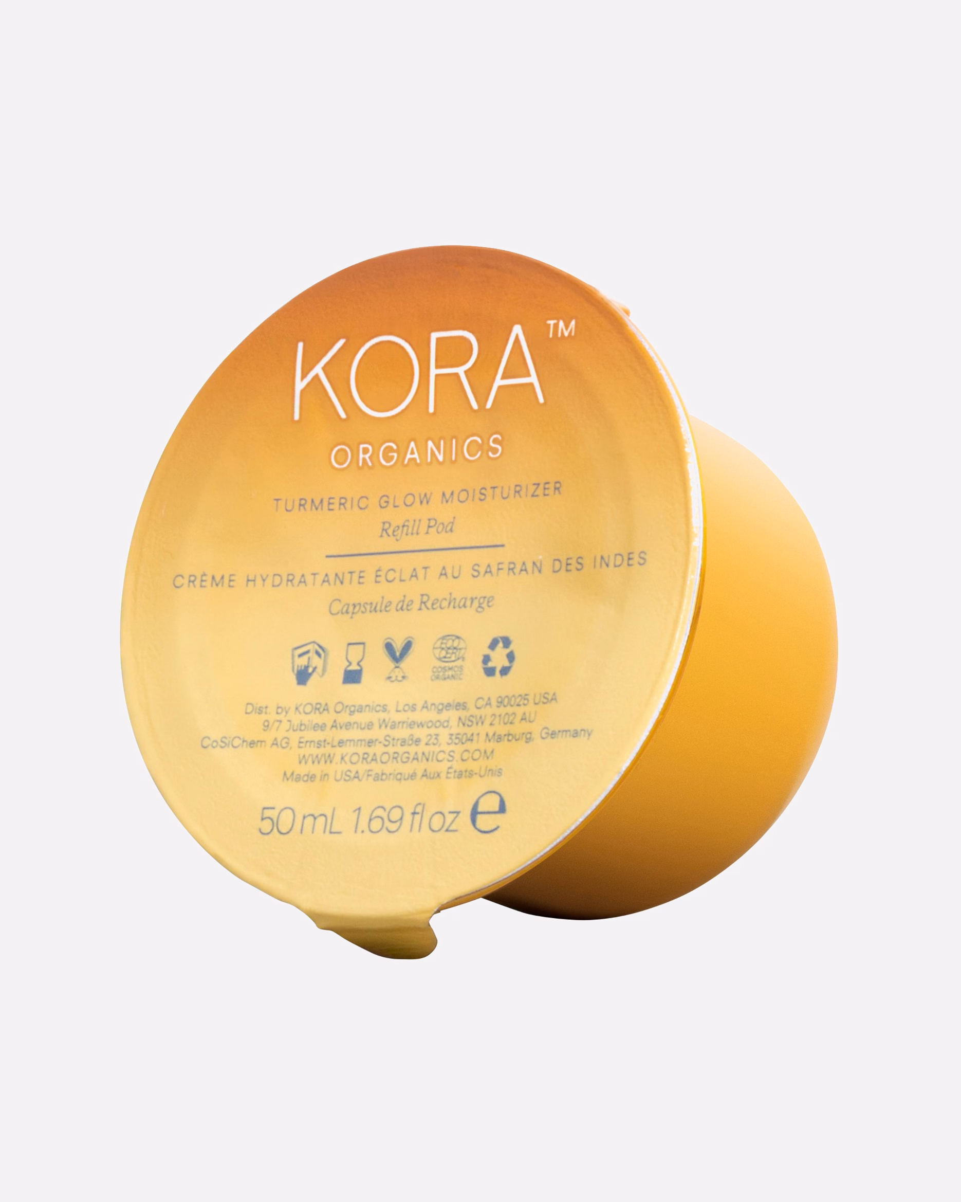 KORA Organics Face Cream Turmeric Glow Moistruizer