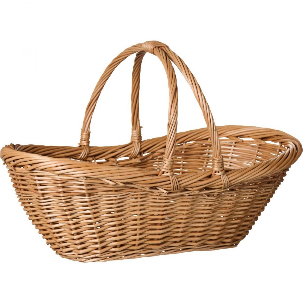 Woven oval basket 29x32x50cm by Ib Laursen