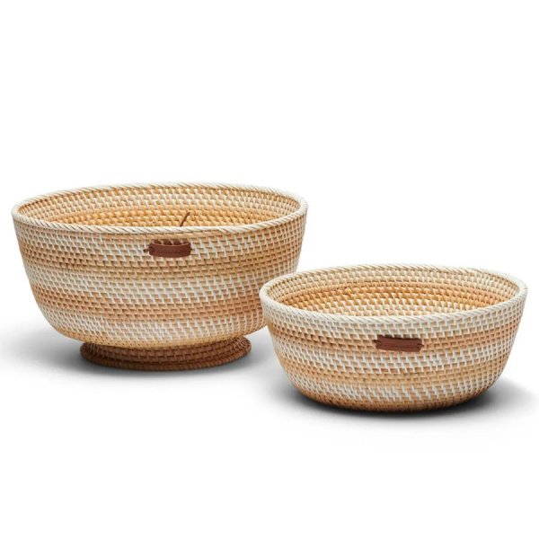 Crystal Bay Bowl Basket Set (2 pieces) by Riviera Maison