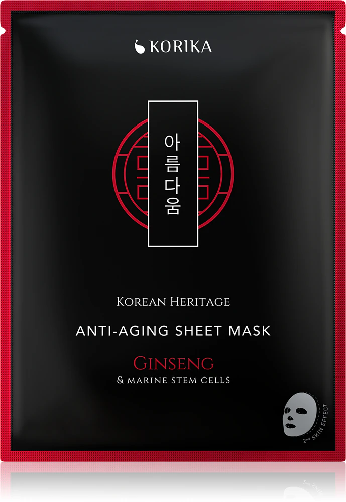 KORIKA Korean Heritage Red Ginseng & Adenosine Anti-aging Sheet Mask anti-wrinkle sheet mask