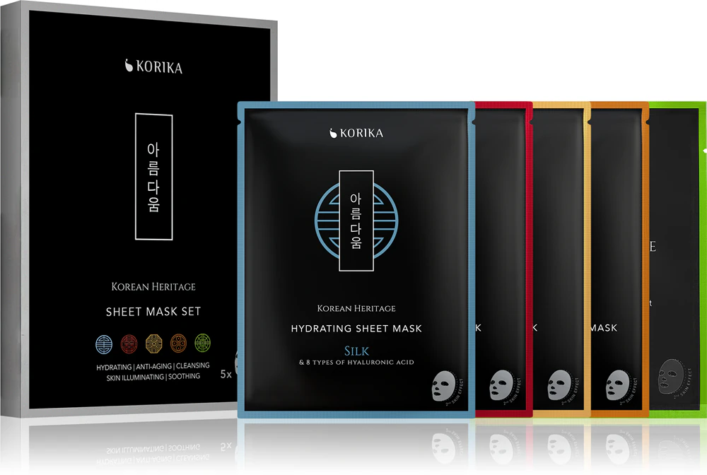 KORIKA Korean Heritage Sheet Mask Set Face Mask Set 5 pcs.