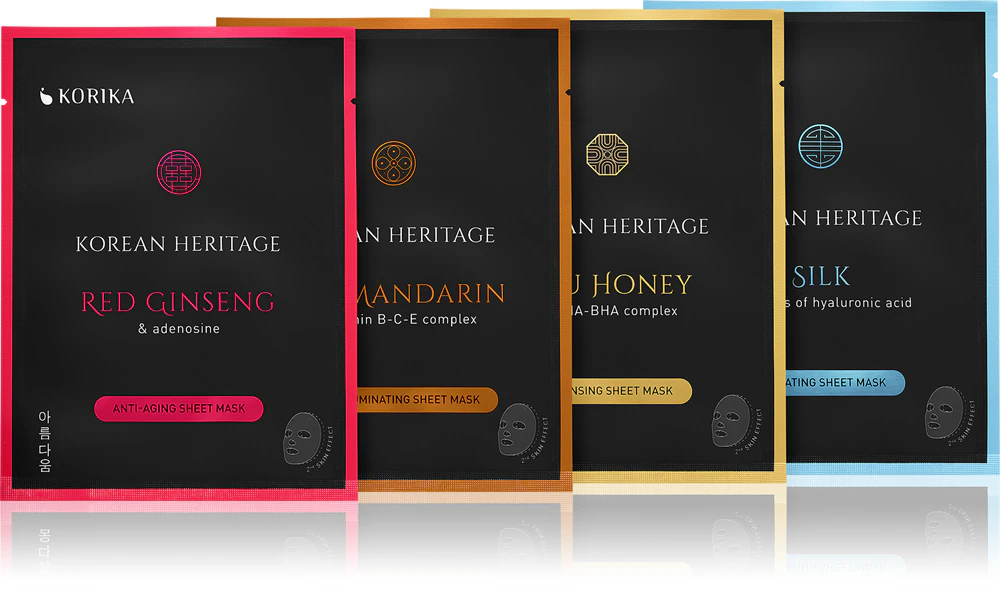 KORIKA Korean Heritage Sheet Mask Set Korean Heritage sheet mask set
