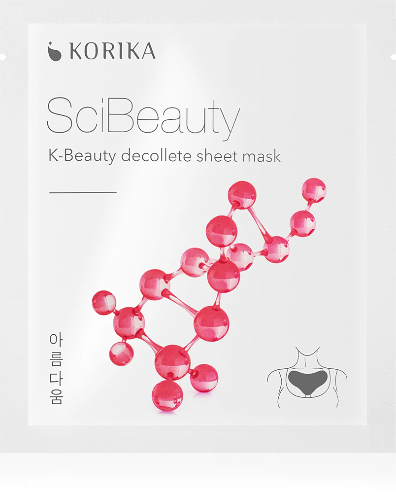 KORIKA SciBeauty K-Beauty Decollete Sheet Mask Cell layer mask against wrinkles in the décolleté