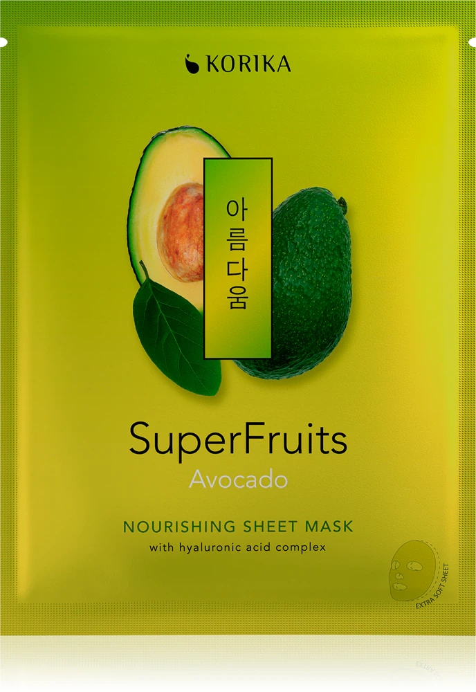 KORIKA SuperFruits Avocado - Nourishing Sheet Mask Nourishing sheet mask