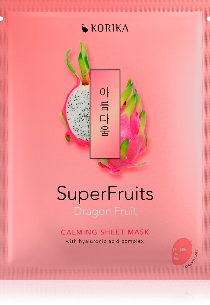 KORIKA SuperFruits Dragon Fruit - Calming Sheet Mask Calming sheet mask
