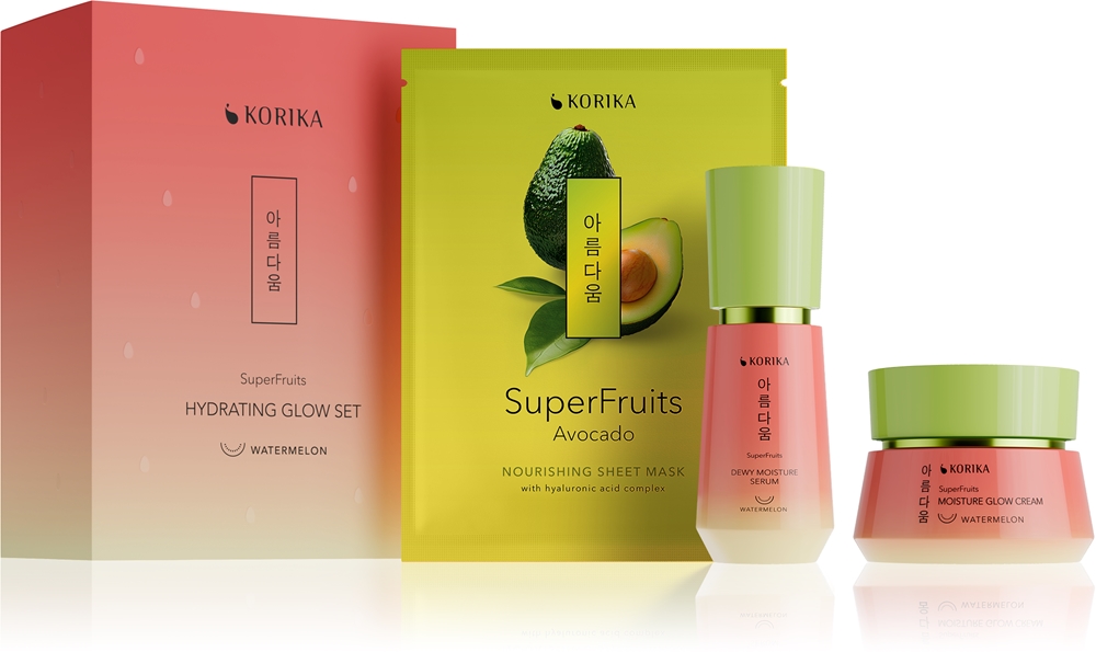 KORIKA SuperFruits KORIKA KOREAN HERITAGE Hydrating Glow set 3 pcs Gift set for intensive hydration
