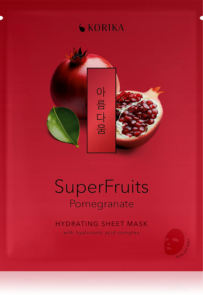 KORIKA SuperFruits Pomegranate - Hydrating Sheet Mask