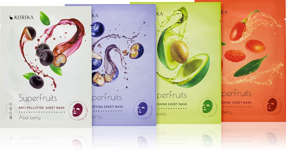 KORIKA SuperFruits sheet mask set SuperFruits