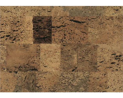 Cork wall panel Wall Trend Classic Element Rustic Black 600 x 300 x 3 mm