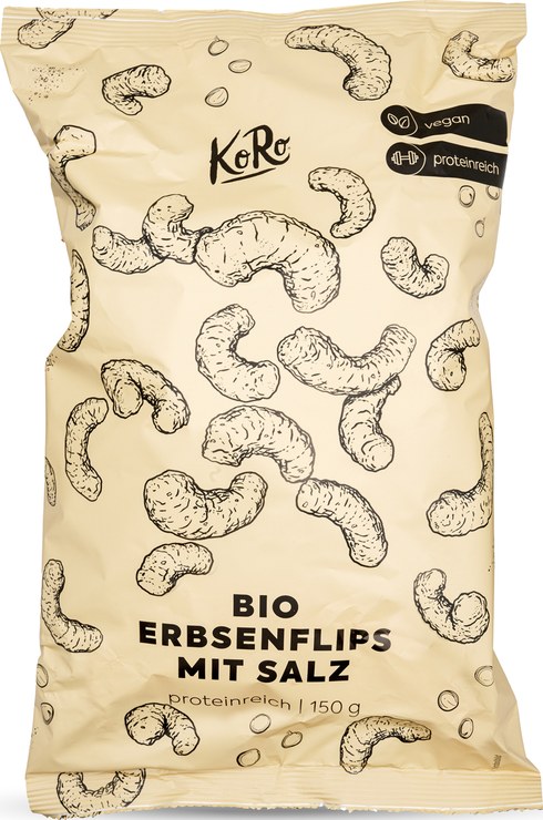 KoRo Organic Pea Flips with Salt
