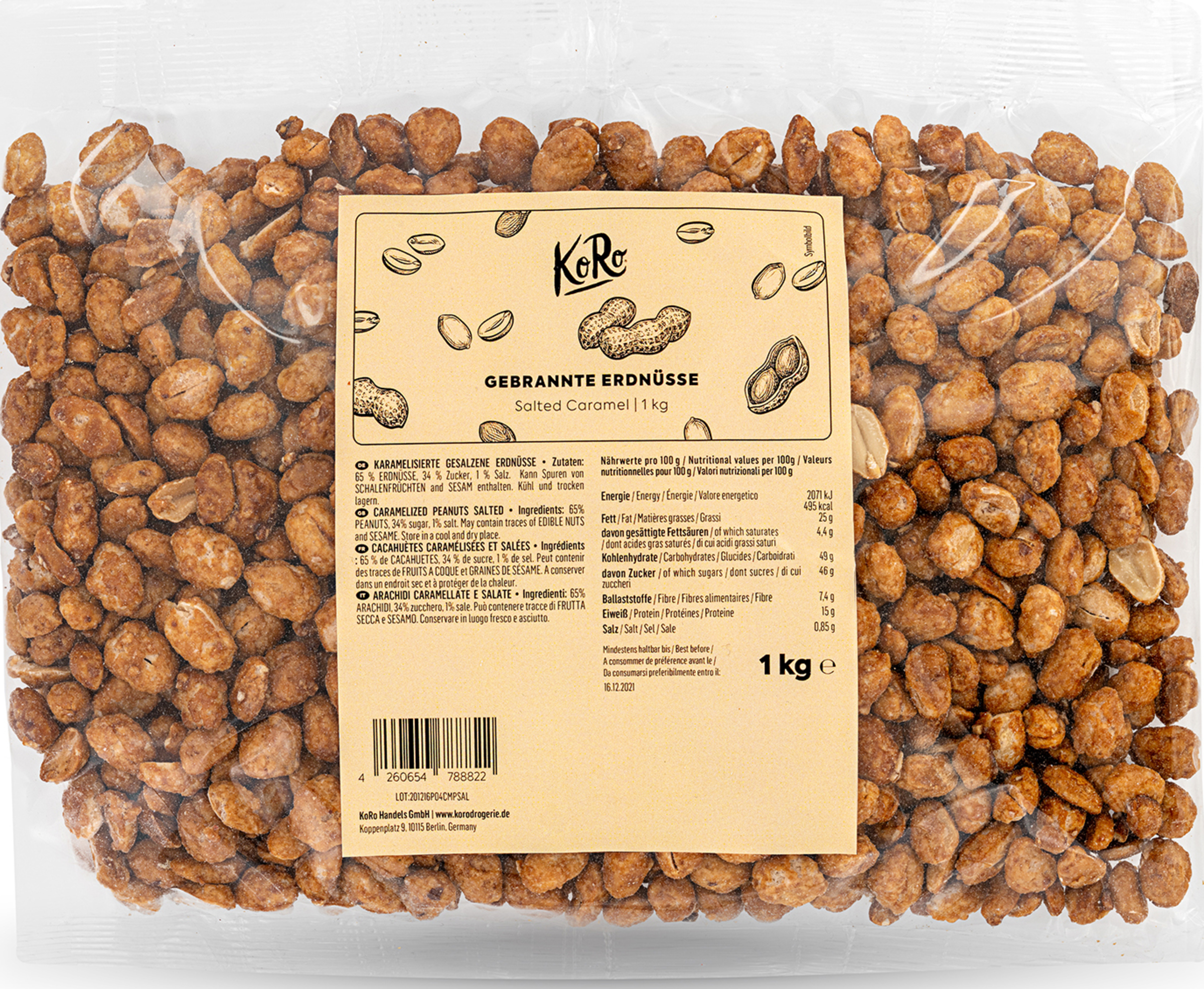 KoRo Roasted Peanuts Salted Caramel