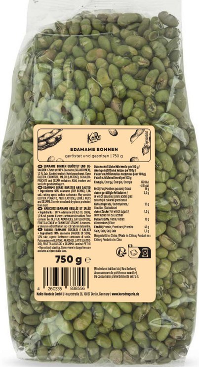 KoRo Roasted and Salted Edamame Beans