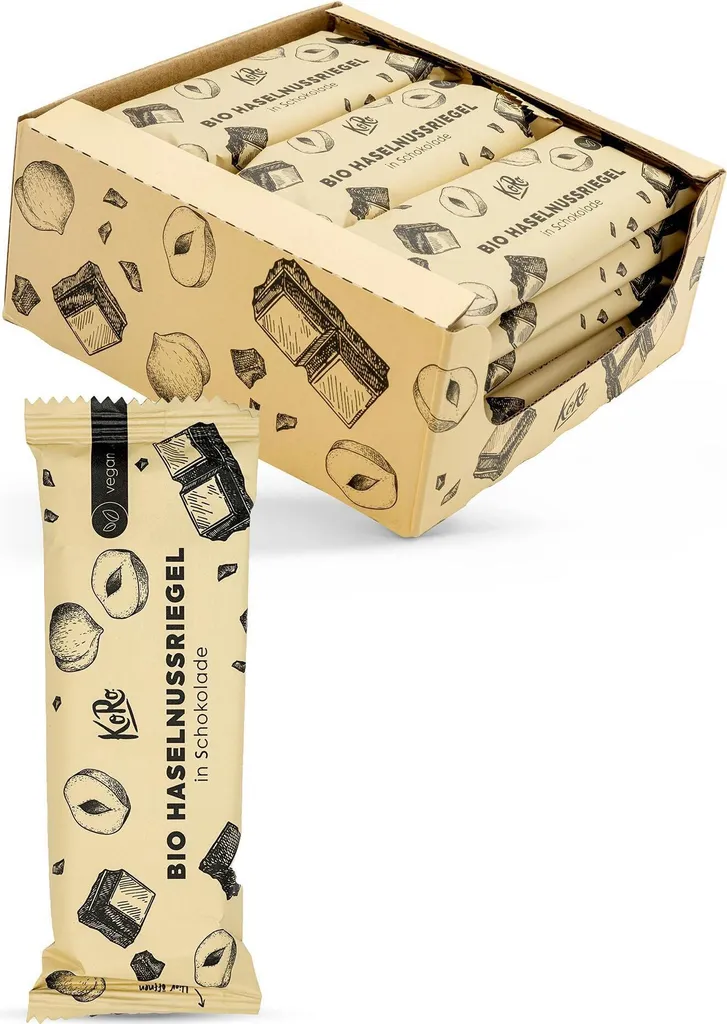 KoRo | Hazelnut bars with chocolate 12 x 50 g