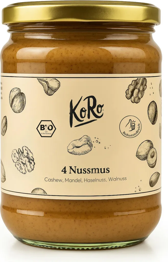 KoRo I 4 Nut Butter made from cashew, almond, hazelnut and walnut 500 g
