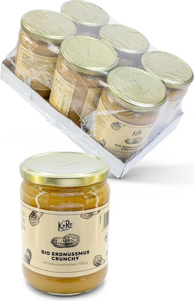 KoRo I Crunchy peanut butter 6 x 500 g