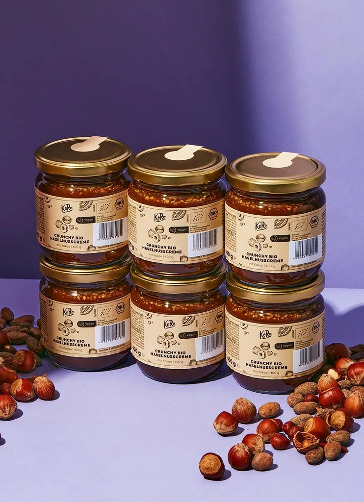 KoRo I Crunchy hazelnut cream with cocoa 6 x 400 g