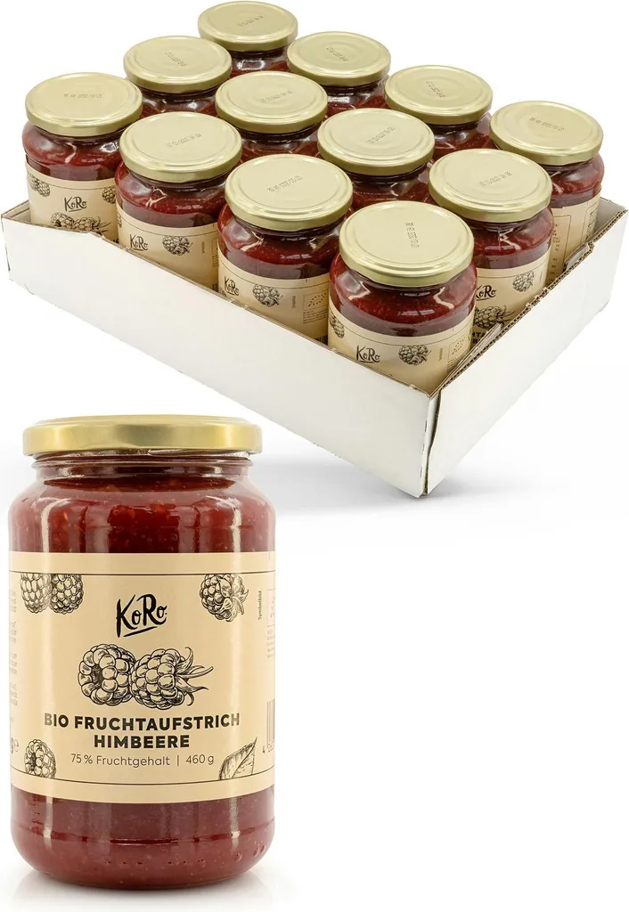 KoRo I Raspberry Fruit Spread 12 x 460 g